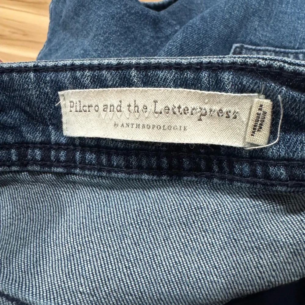 Anthropologie Dark Blue Denim Jean Shorts - Picture 3 of 5